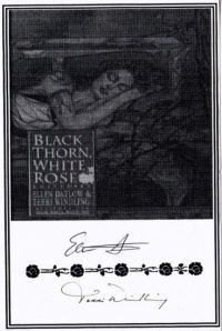 Signed Plate Art - Datlow & Windling - Black Thorn, White Rose